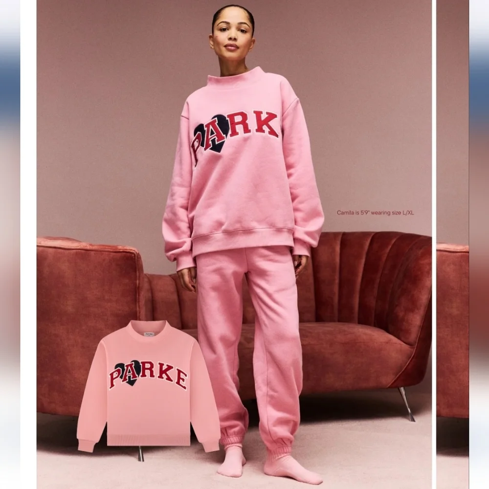 Parke Jean Heart Varsity Mockneck - Picture 1 of 8